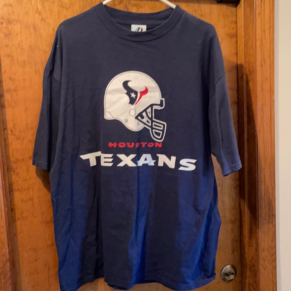 RARE Houston Texans NFL prototype T-shirt 2001 White Helmet!